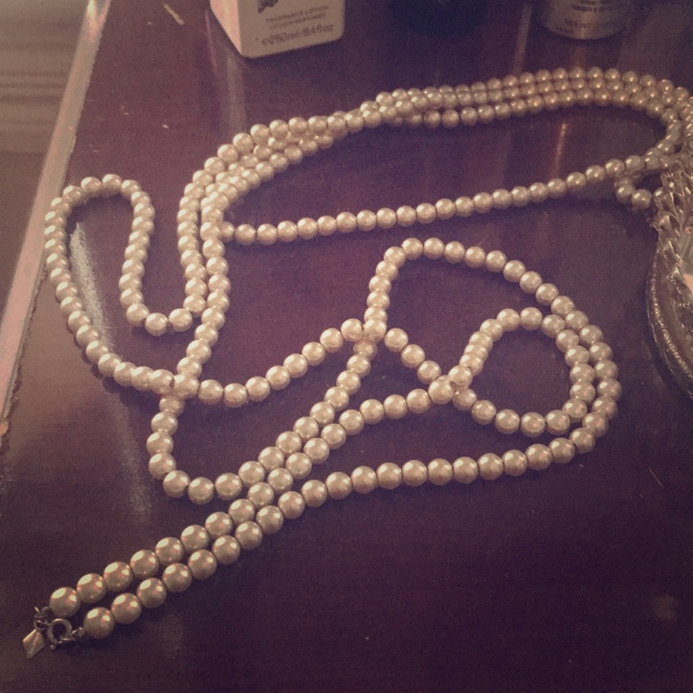 White pearls by Sarah Coventry